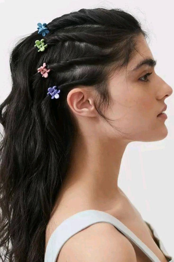 ide styling rambut dengan hair clip