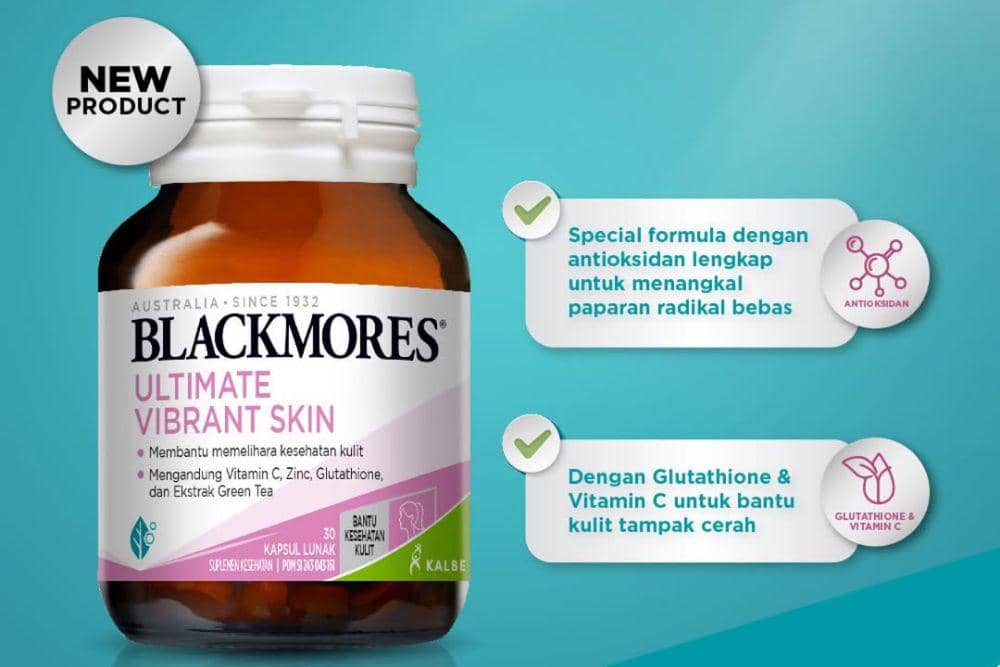 Blackmores Ultimate Vibrant Skin Suplemen untuk Kulit Cerah & Sehat