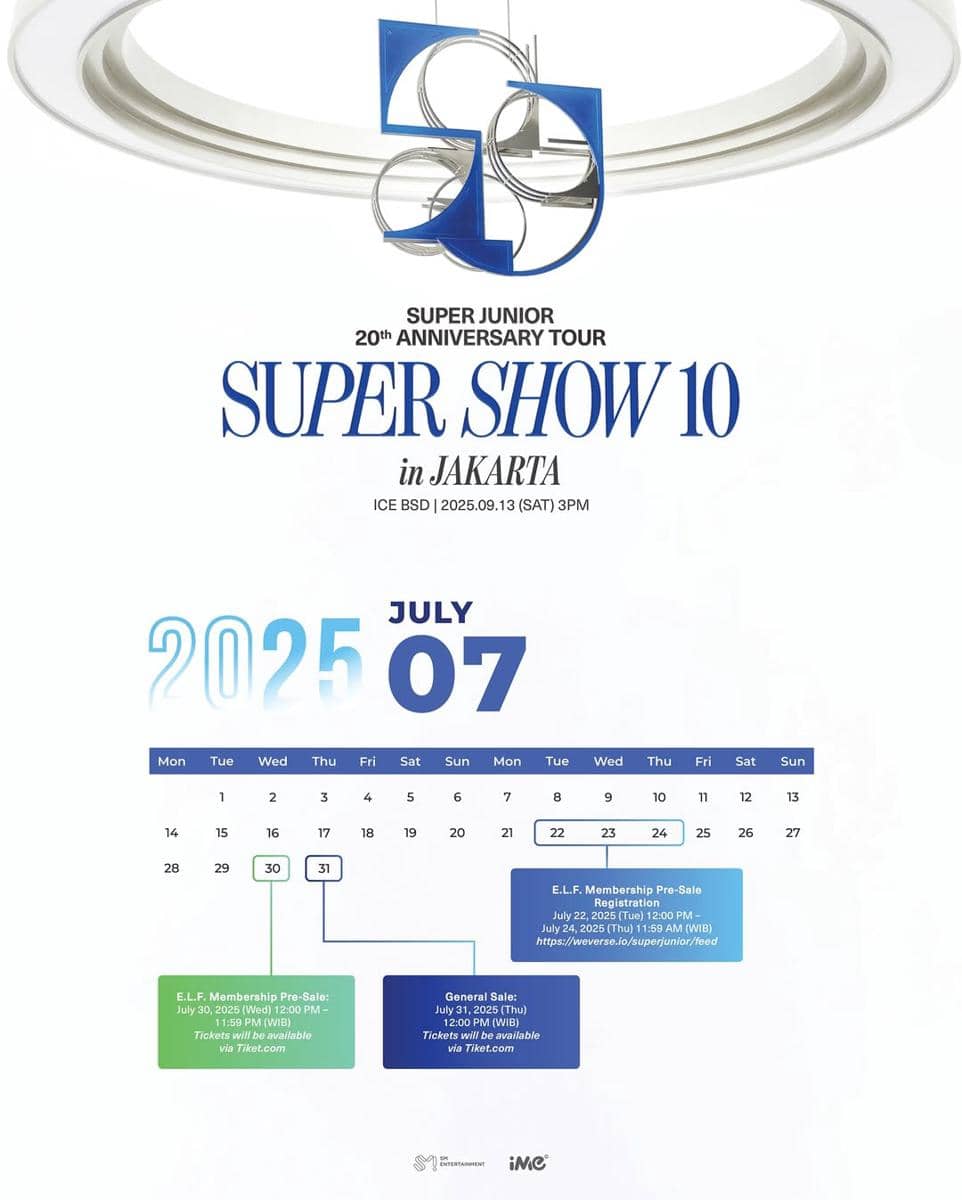 harga tiket Super Junior Jakarta 2025