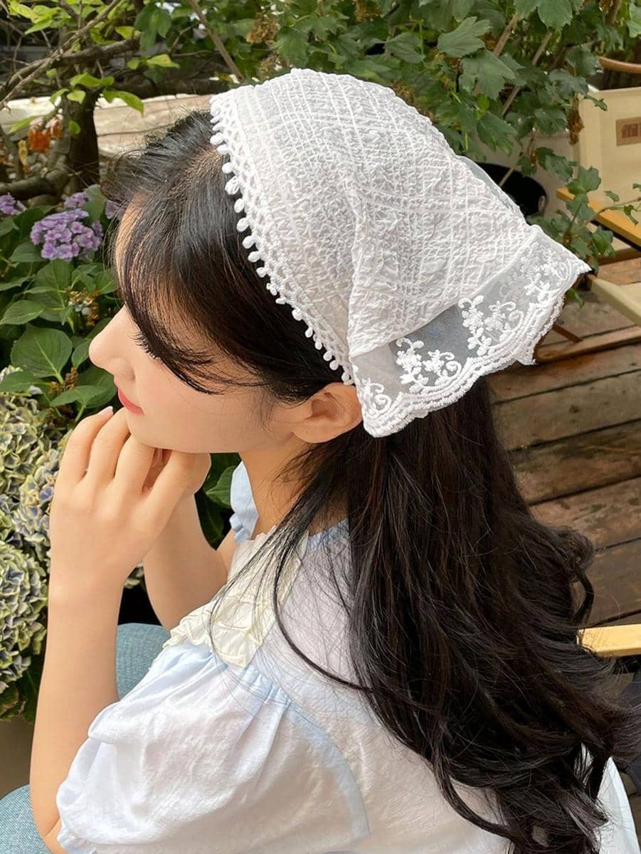 ide styling rambut dengan headscarf