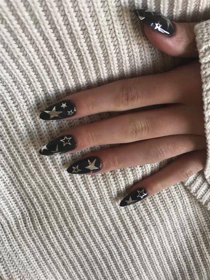 Black star nail art.jpg