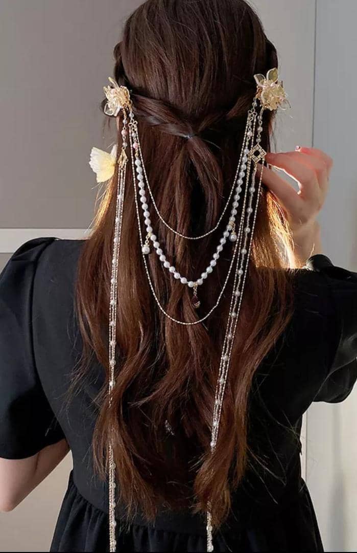 ide styling rambut dengan hair tassel