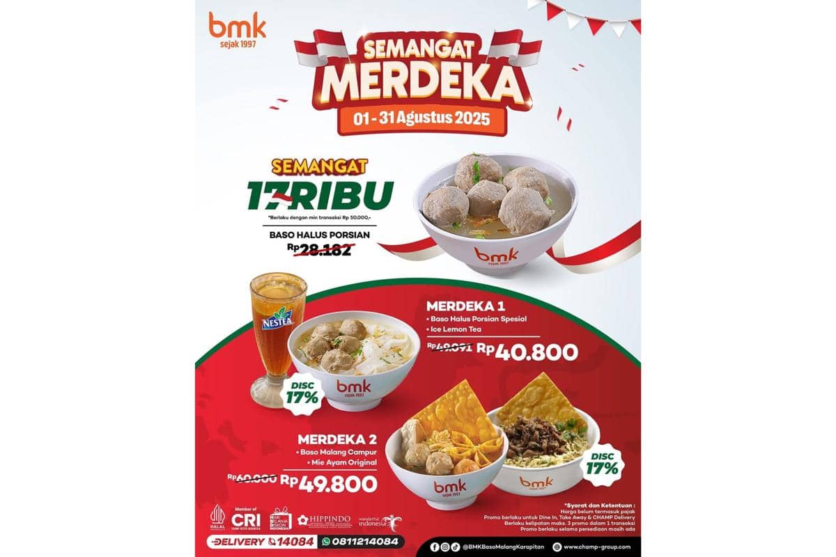 Promo 17 Agustus dari BMK