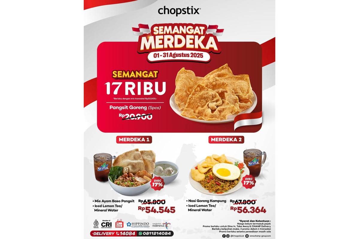 Promo 17 Agustus dari Chopstix