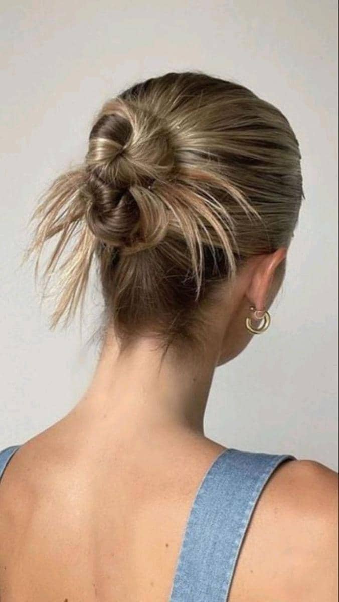 inspirasi bun hairstyle