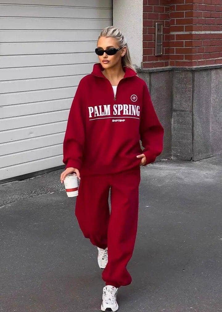 Half Zip Top dan Jogger Pants Merah.jpg