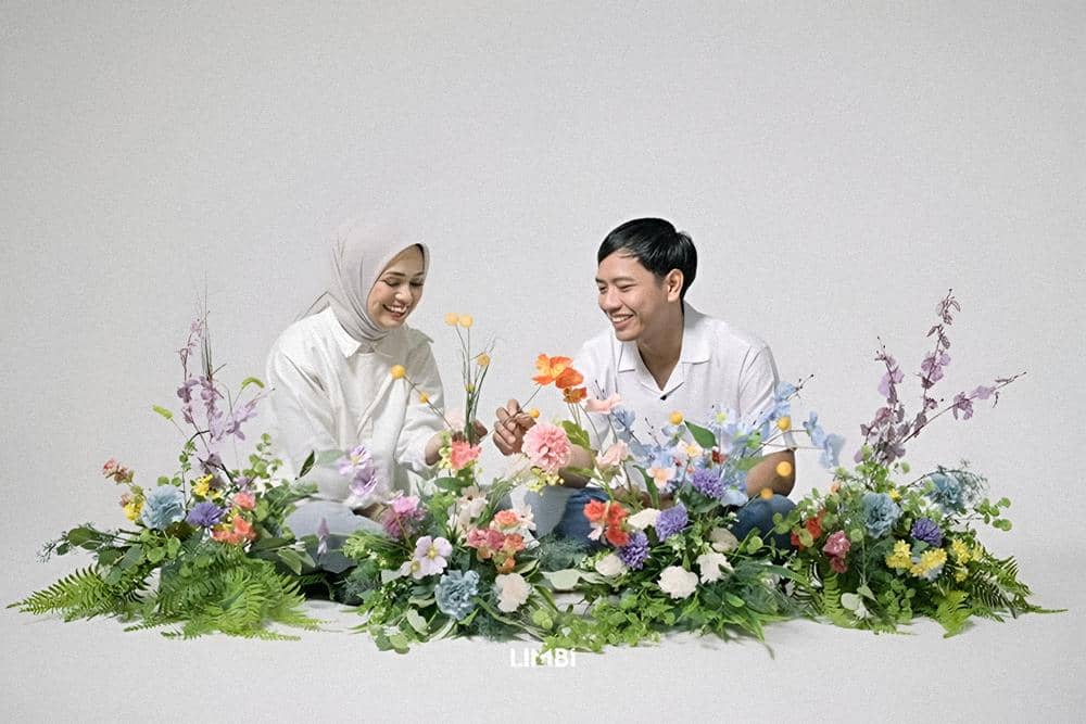 ilustrasi foto prewedding (pinterest.com)