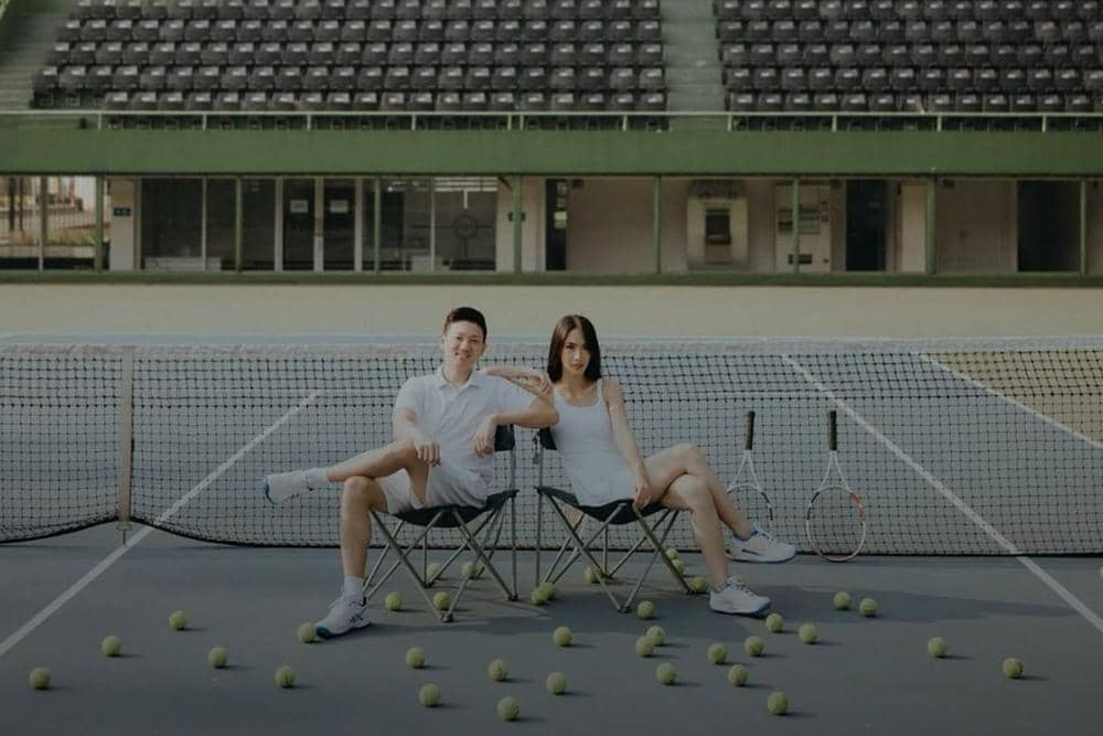 ilustrasi foto prewedding (instagram.com/@morden.co)