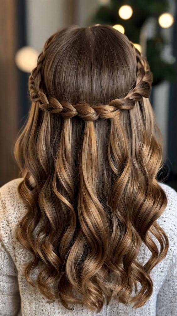 ide kepang rambut kombinasi 