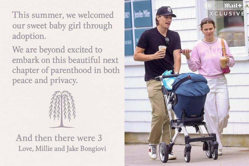 Millie Bobby Brown & Jake Bongiovi Sambut Anak Pertama