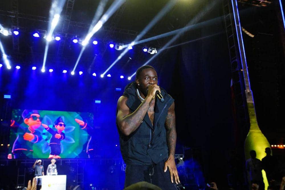 Melly Mike tampil di malam penutupan Festival Pacu Jalur 2025 di Riau. (Dok. Media Center Riau)