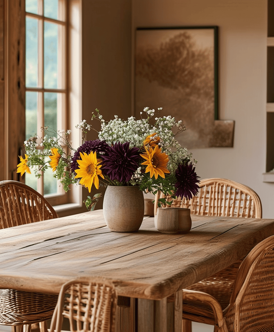 Ide dekor rumah rustic flowery