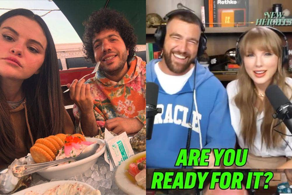 Selena Gomez-Benny Blanco & Taylor Swift-Travis Kelce