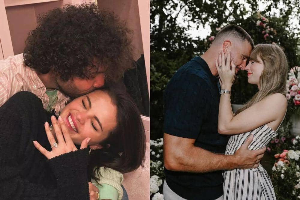 Selena Gomez-Benny Blanco & Taylor Swift-Travis Kelce