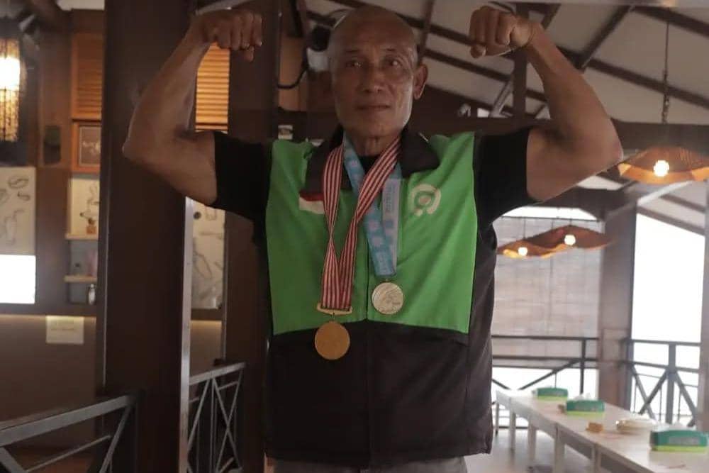 Wempi Wungau, mantan atlet binaraga peraih medali emas di ajang SEA Games 1989-1997 dan medali perak ASEAN Games 2002. (instagram.com/xfition)