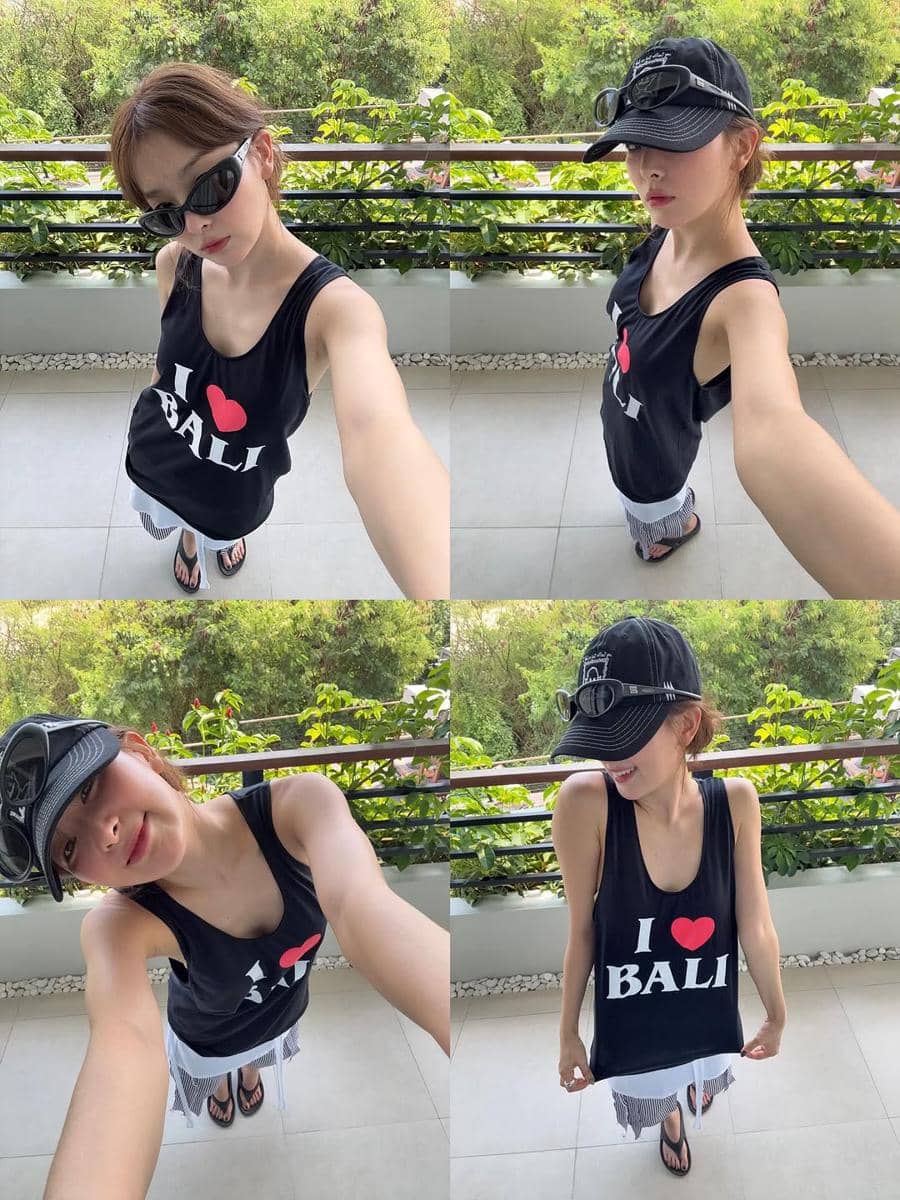 Potret Seulgi Red Velvet liburan di Bali. (instagram.com/hi_sseulgi)
