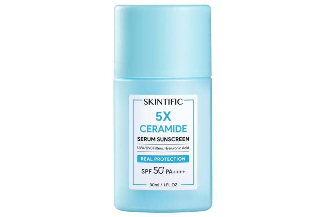 Potret Skintific 5X Ceramide Serum Sunscreen SPF 50+ PA++++
