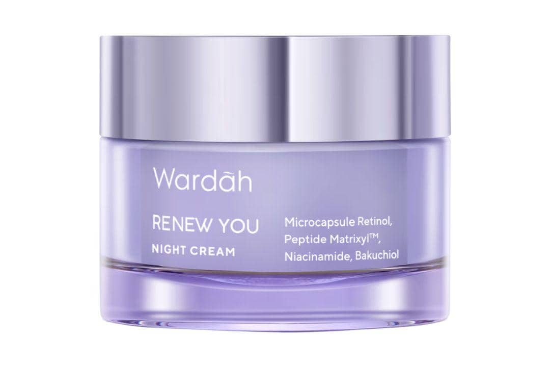 Potret Wardah Renew You Retinol Microcaps Matrixyl 3000 Lift & Rejuvenate Night Moisturizer