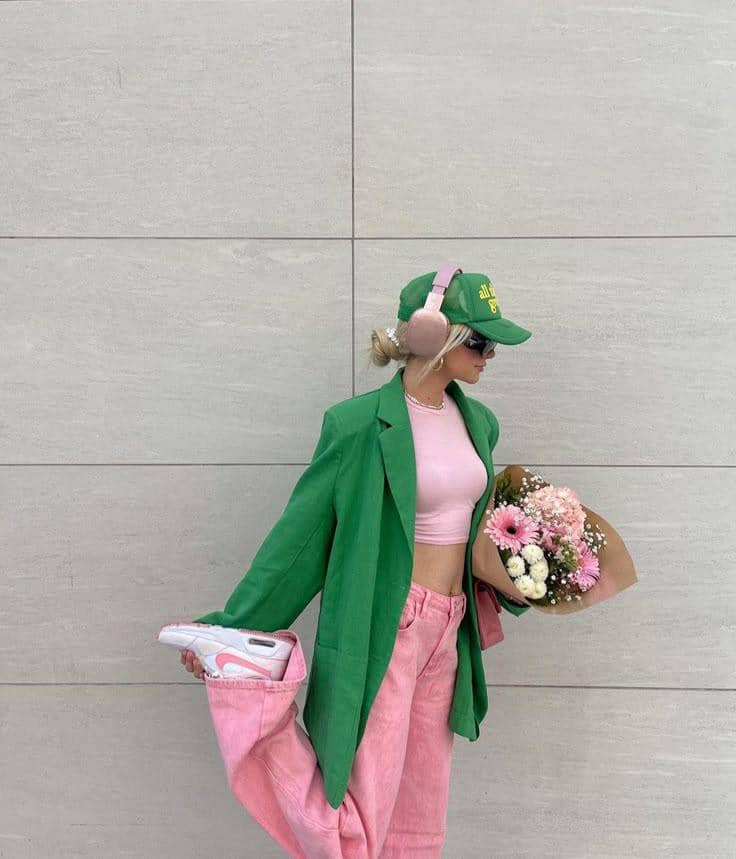 ide outfit brave pink hero green 