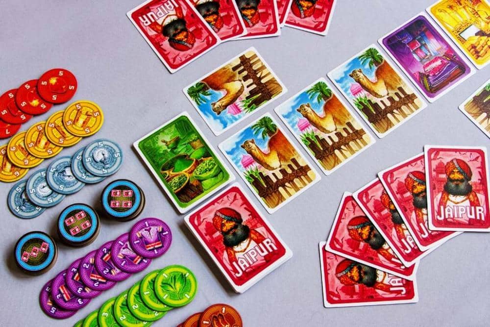 ilustrasi permainan Jaipur (shufflegames.co.in)