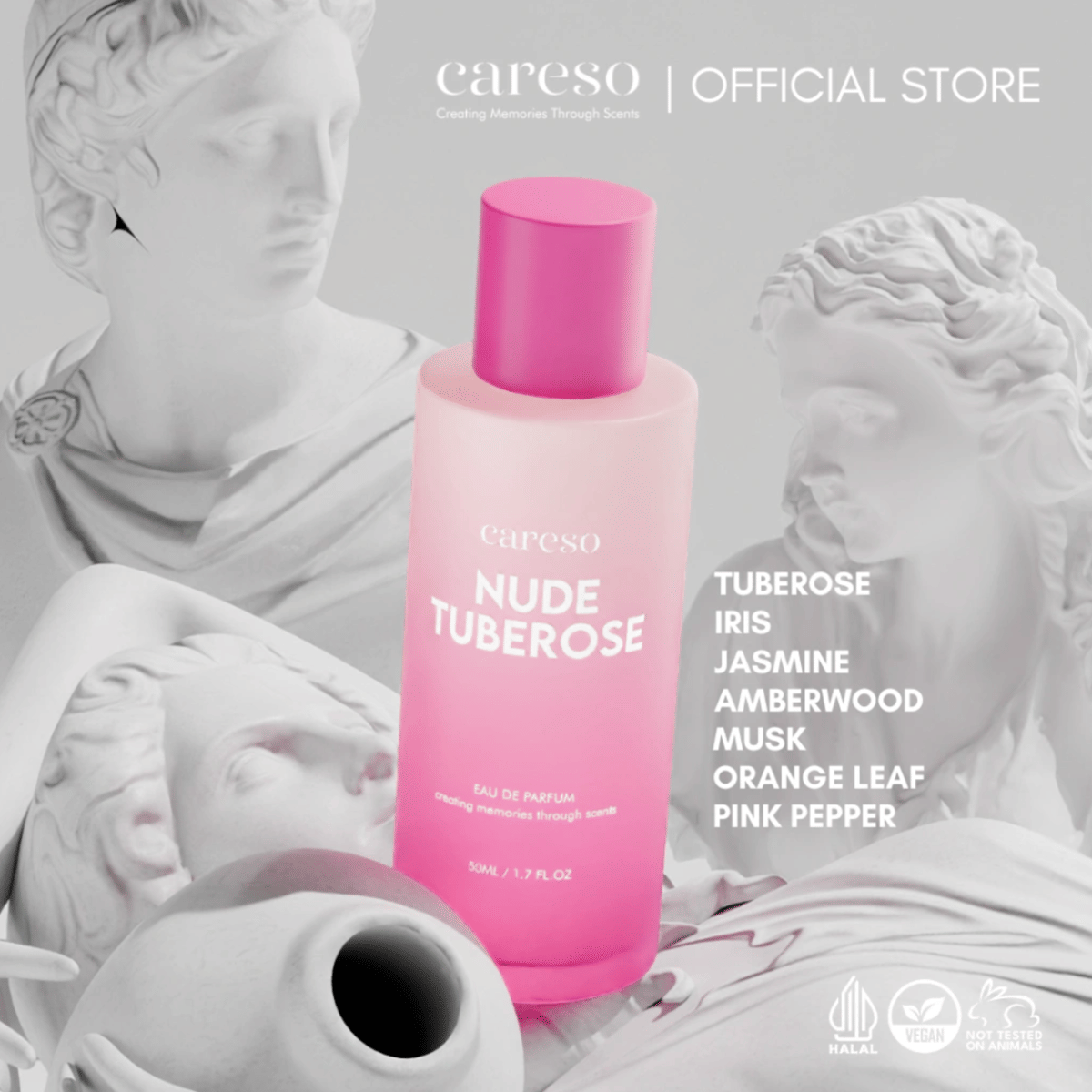 potret parfum wangi tuberose dari careso