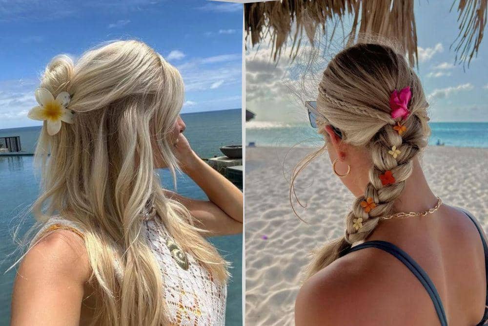 inspirasi gaya rambut untuk beach vacation look