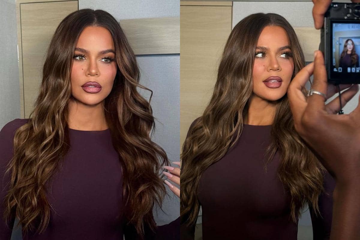 Potret Khloe Kardashian dengan gaya rambut brunette