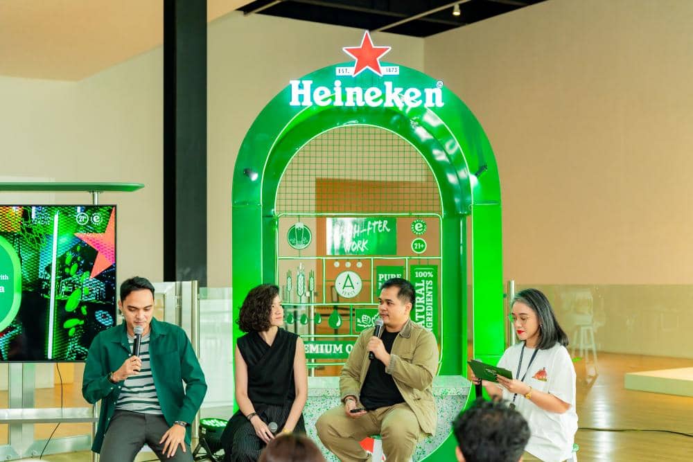 Foto - Sesi talk show menjelaskan instalasi dan kolaborasi Heineken® ‘Ahhhfterwork’.JPG