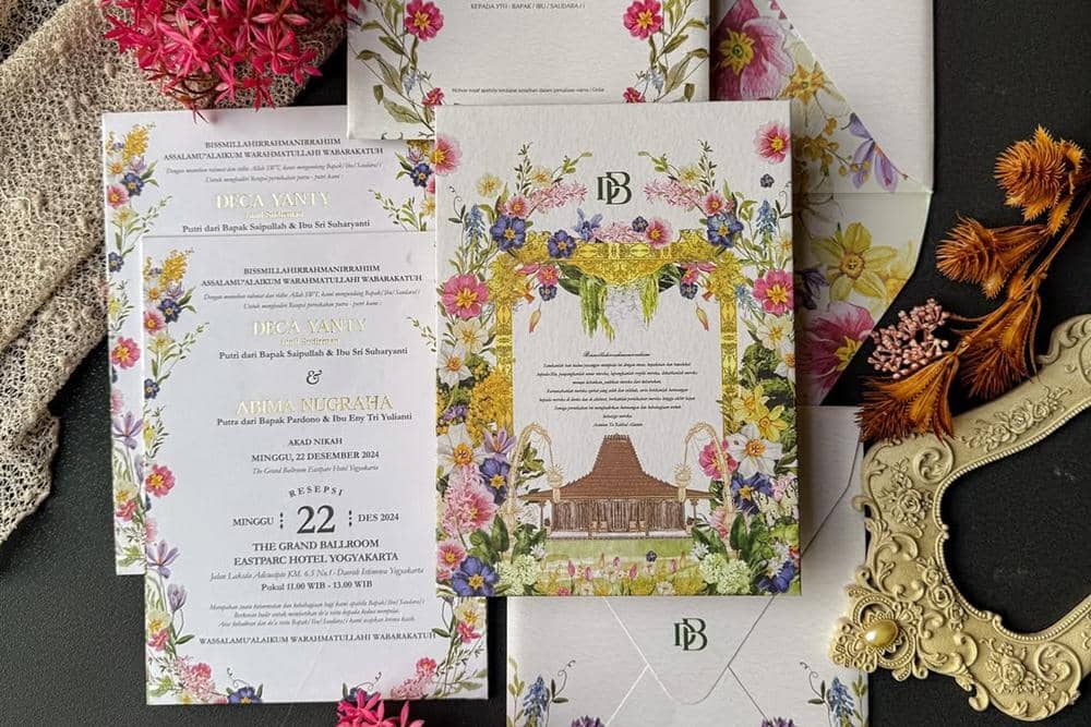 ilustrasi undangan ngunduh mantu (instagram.com/garasiproduction)