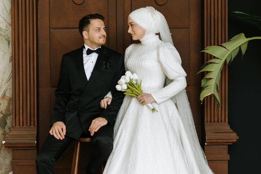 ilustrasi pernikahan pasangan muslim (pexels.com/casper somia)