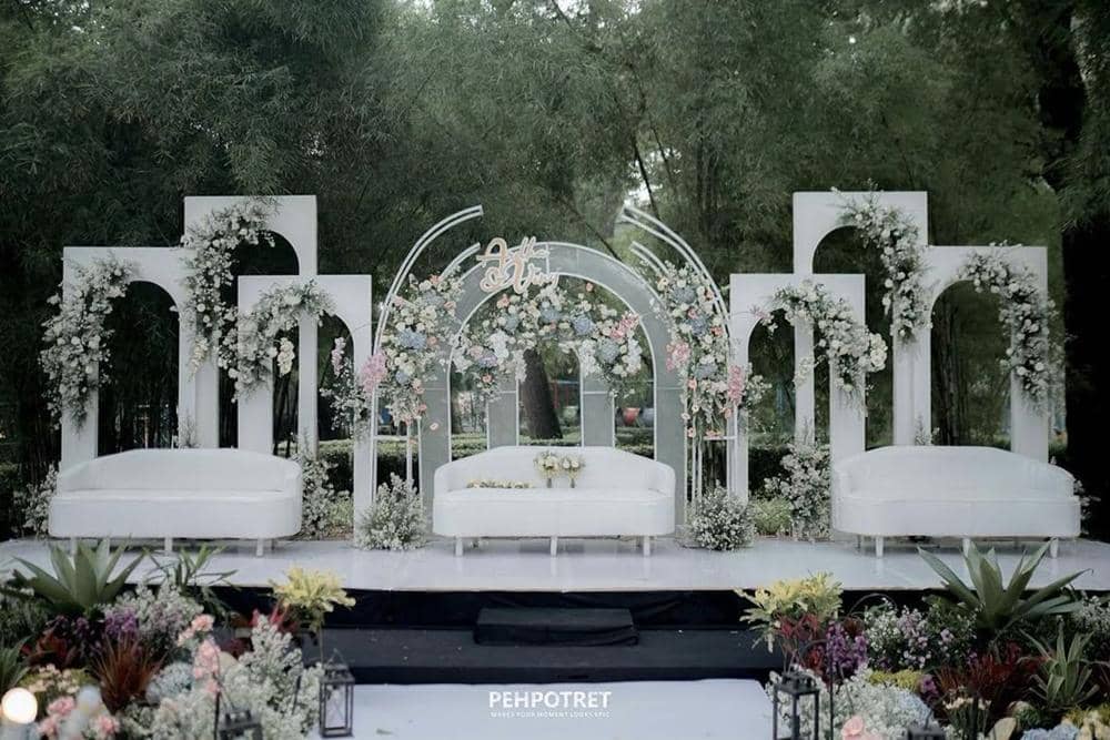 ilustrasi dekorasi pernikahan minimalis (pinterest.com)