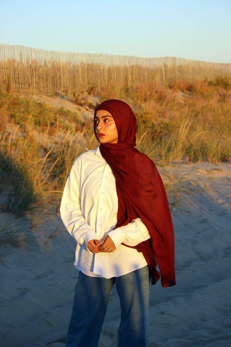 Hijab Maroon
