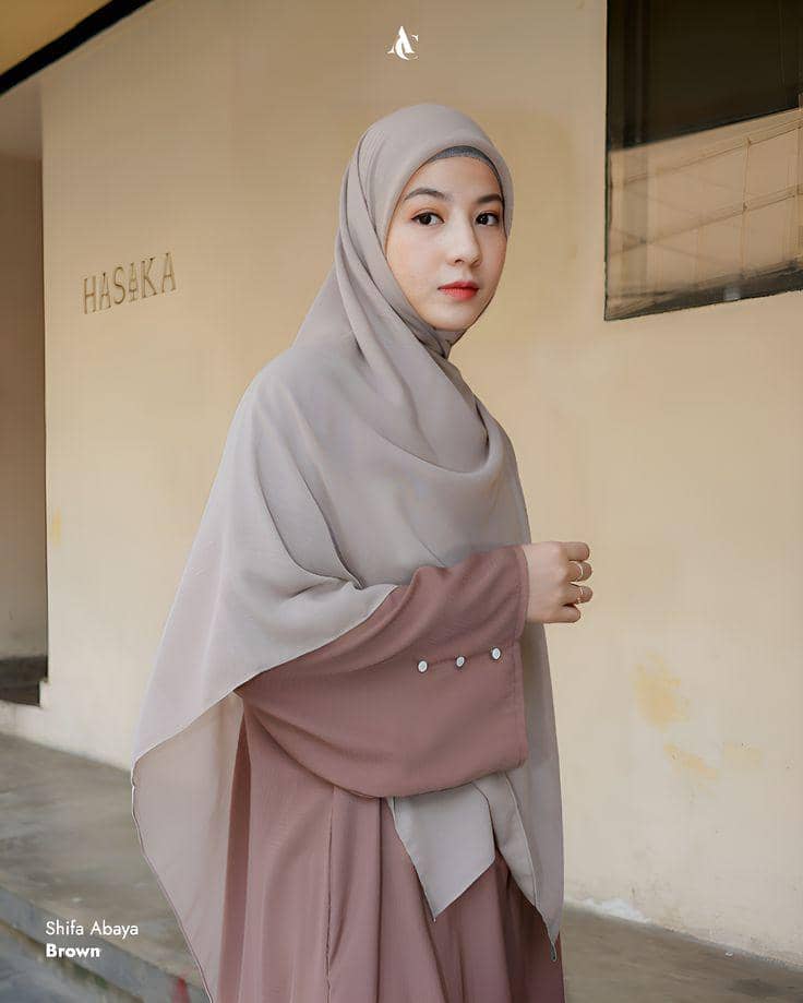  Jilbab soft grey