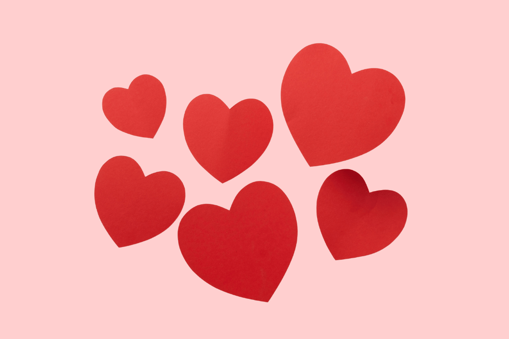 ilustrasi emoji love merah (canva.com)