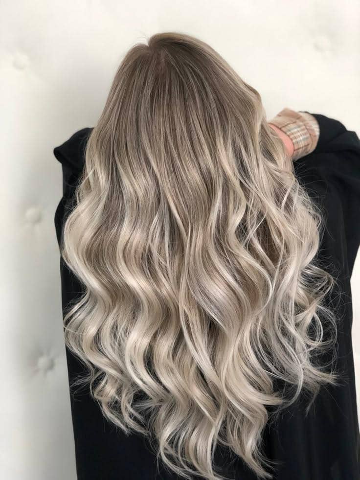 warna rambut ash blonde