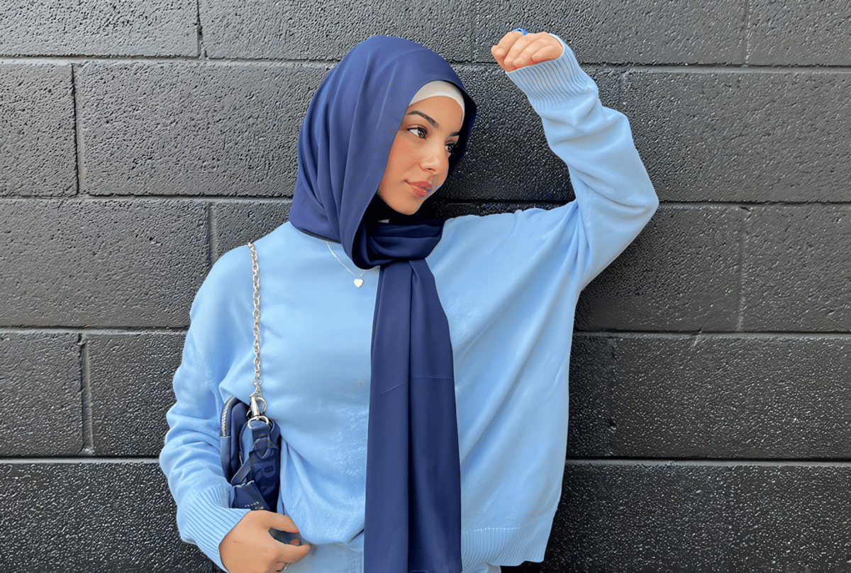 Cover baju sky blue