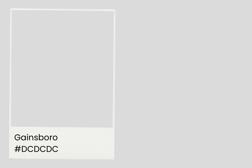 Gainsboro #DCDCDC