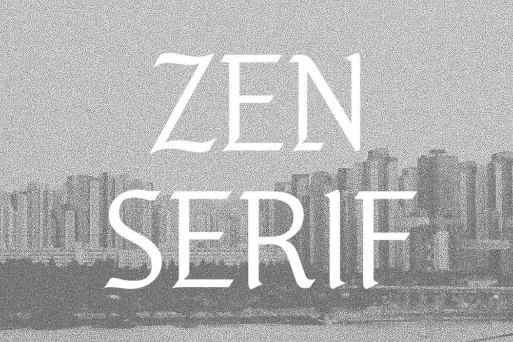 Ilustrasi font ZEN SERIF. (Dok. ODD ATELIER (OA))
