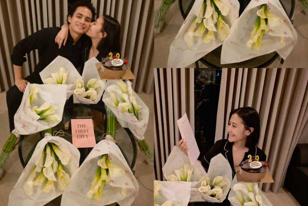 Kado Ulang Tahun dari Omara Esteghlal untuk Prilly Latuconsina