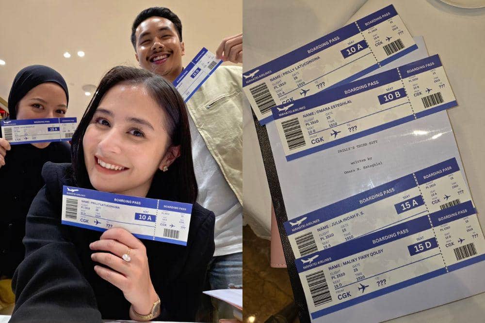 Kado Ulang Tahun dari Omara Esteghlal untuk Prilly Latuconsina