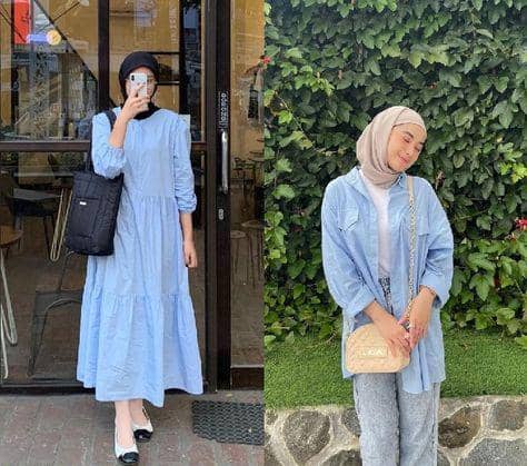 Baju warna biru langit