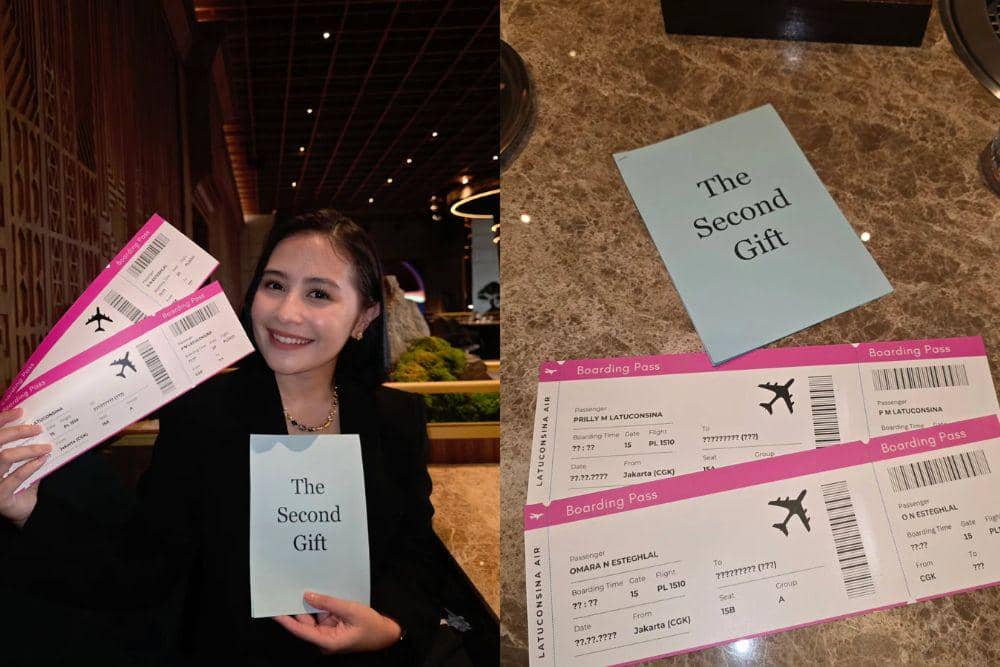 Kado Ulang Tahun dari Omara Esteghlal untuk Prilly Latuconsina