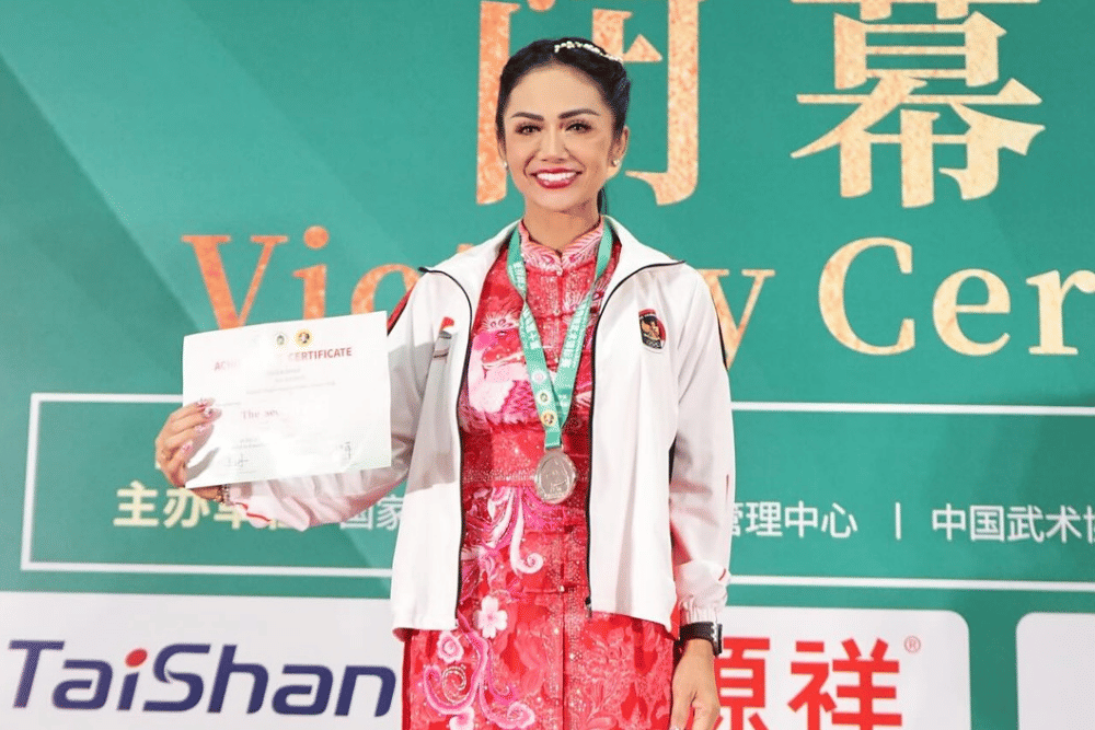 Kris Dayanti wushu juara 2