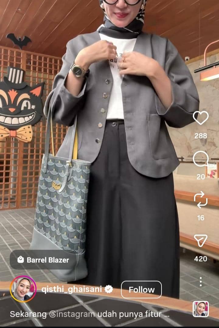 cara menambahkan fitur keranjang di reels instagram