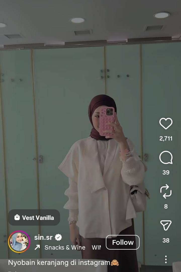 cara menambahkan fitur keranjang di reels instagram