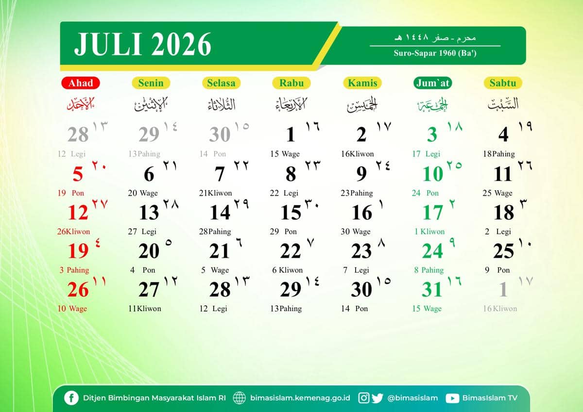 kalender jawa 2026