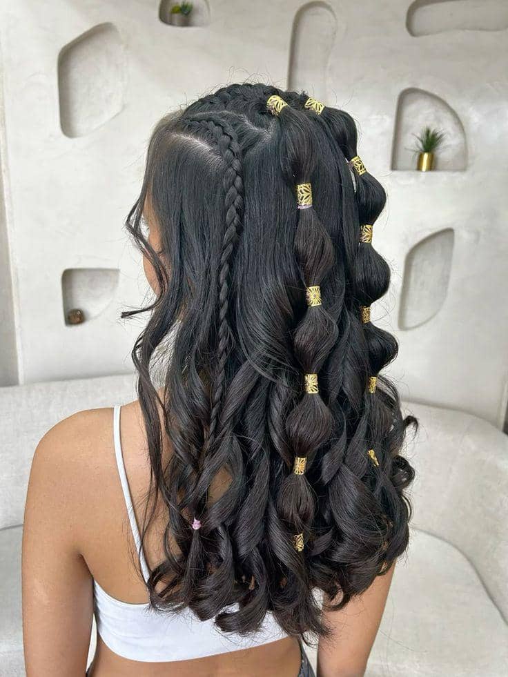 ide styling rambut dengan hair cuffs