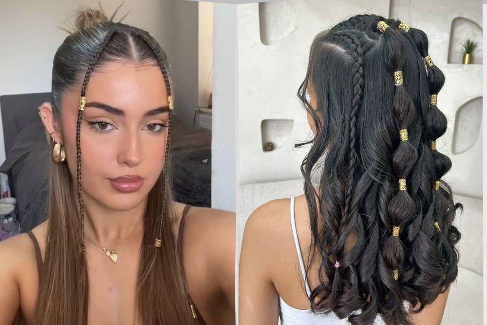 ide styling rambut dengan hair cuffs