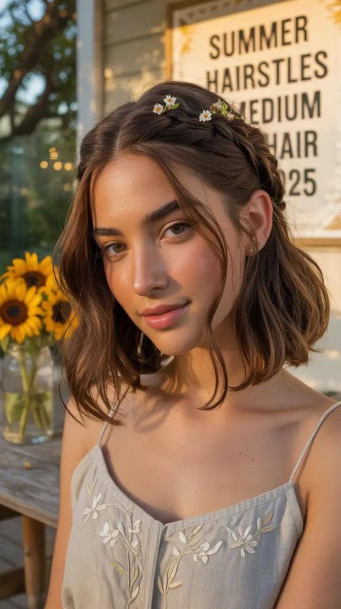 ide styling rambut pendek bergelombang