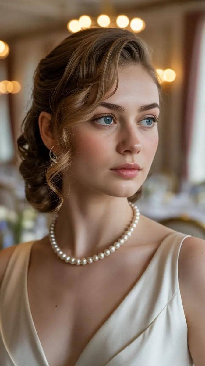 ide styling rambut pendek bergelombang